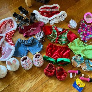Build A Bear Lot of clothes and accessories